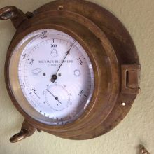 Barometer Nautik Bullauge Messing nautisch 1